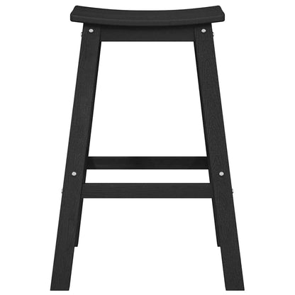 vidaXL Garden Bar Set 6 pcs Black HDPE 5