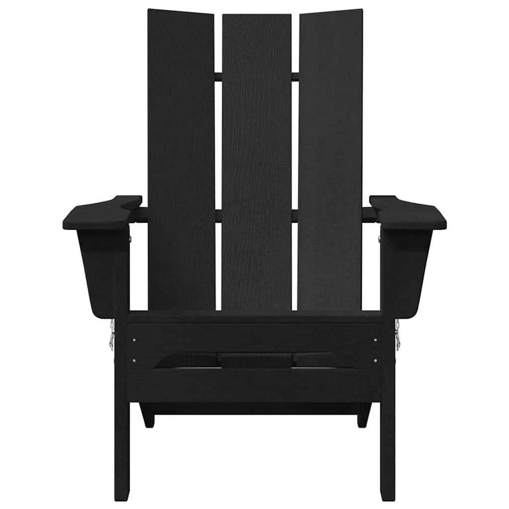 Garden Chair 2 pcs Polyethylene Black without table