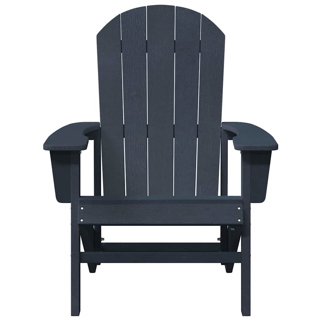 Garden Chair 2 pcs Polyethylene Navy blue without table
