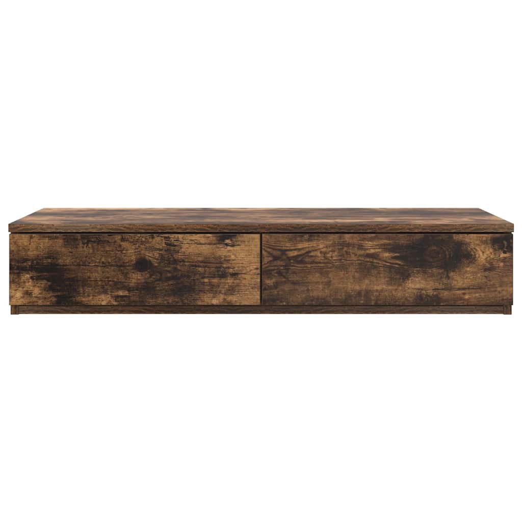 Bed Drawers Engineered Wood Smoked Oak 100 x 36.5 x 16.5 cm