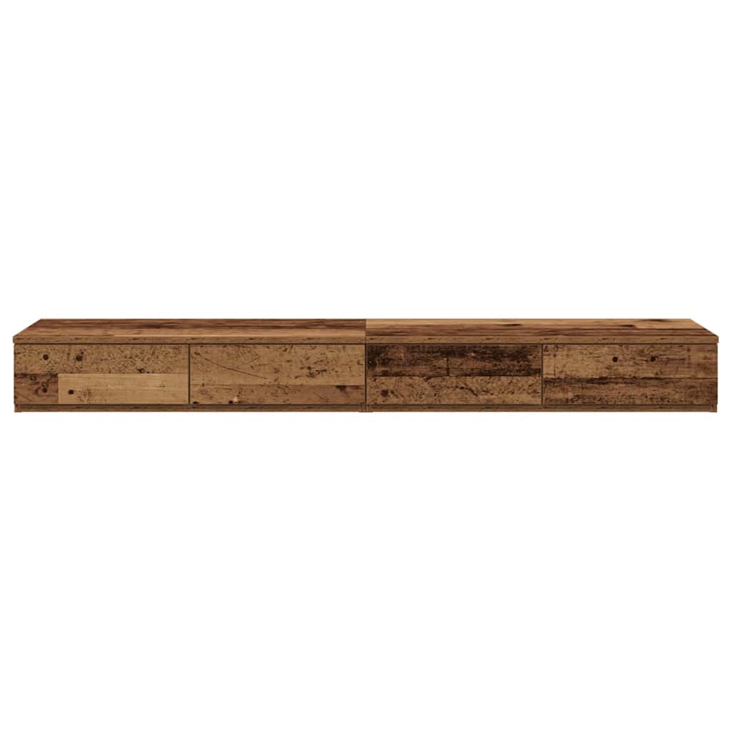 Bed Drawers Engineered Wood Old Wood 120 x 36.5 x 16.5 cm