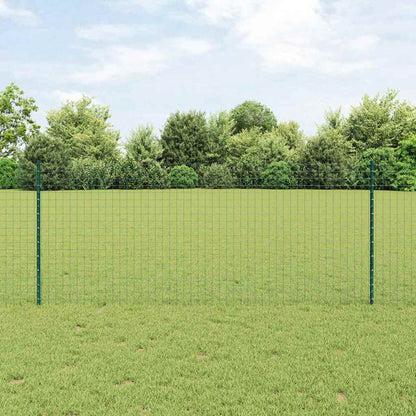 Euro Fence with Post 10 x 0.6 m PVC-Coated Steel Mesh Green 10 x 0.4 m – 10 x 1 m 10 x 1 m fence (5 x 5 cm mesh)