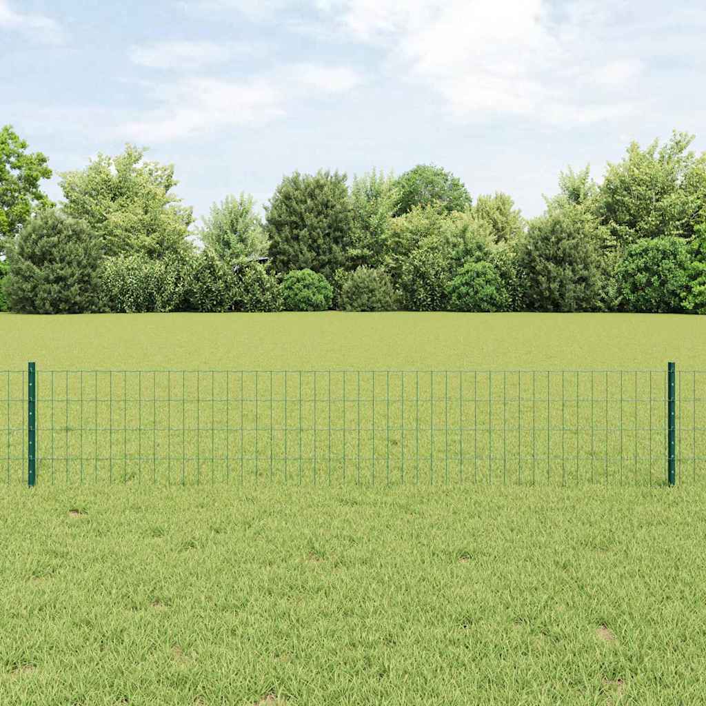 Euro Fence with Post 10 x 0.6 m PVC-Coated Steel Mesh Green 10 x 0.4 m – 10 x 1 m 10 x 0.4 m fence (5 x 10 cm mesh)