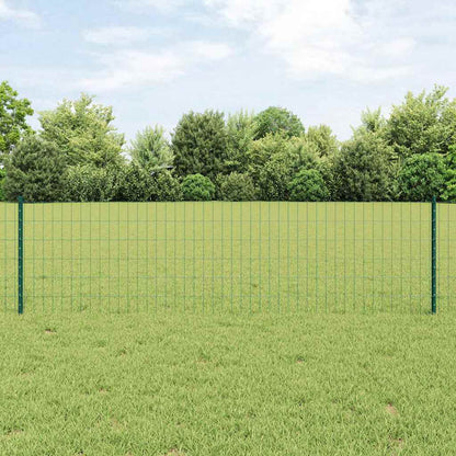 Euro Fence with Post 10 x 0.6 m PVC-Coated Steel Mesh Green 10 x 0.4 m – 10 x 1 m 10 x 0.6 m fence (5 x 10 cm mesh)