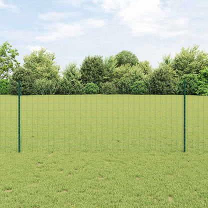 Euro Fence with Post 10 x 1.2 m PVC-Coated Steel Mesh Green 10 x 1 m – 10 x 1.5 m 10 x 1 m fence (7.5 x 10 cm mesh)