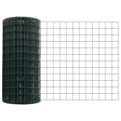 Euro Fence with Post 10 x 0.6 m PVC-Coated Steel Mesh Green 10 x 0.4 m – 10 x 1 m 10 x 0.8 m fence (10 x 10 cm mesh)