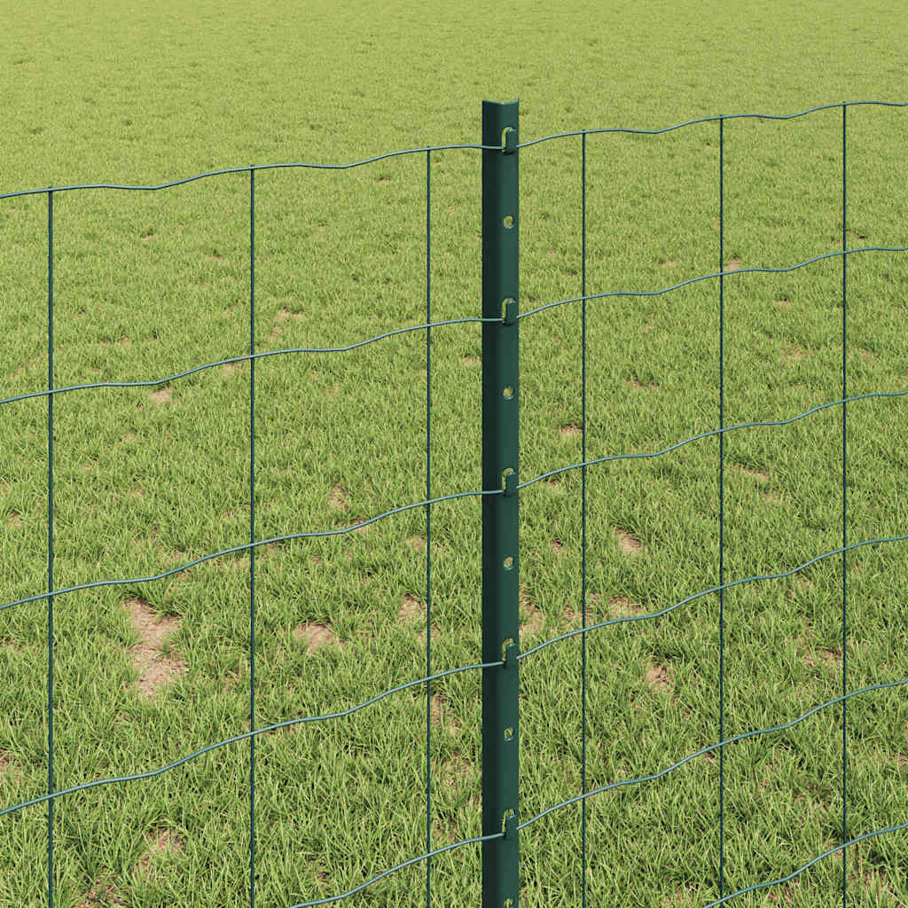 Euro Fence with Post 10 x 1.2 m PVC-Coated Steel Mesh Green 10 x 1 m – 10 x 1.5 m 10 x 1 m fence (10 x 10 cm mesh)