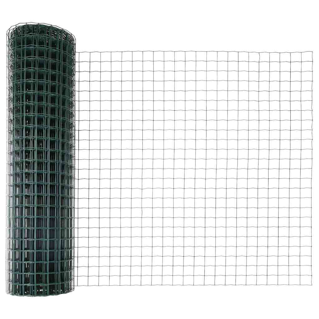 Euro Fence with Post 10 x 1.2 m PVC-Coated Steel Mesh Green 10 x 1 m – 10 x 1.5 m 10 x 1 m fence (10 x 10 cm mesh)