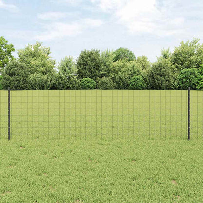 Euro Fence with Post 10 x 1 m PVC-Coated Steel Mesh Grey 10 x 0.4 m – 10 x 1 m 10 x 0.6 m fence (7.7 x 6.4 cm mesh)