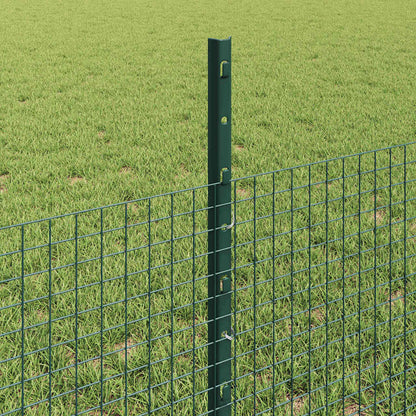 Welded Wire Fence with Posts 10 x 1 m Galvanised Steel Green 10 x 0.4 m – 10 x 1.2 m 10 x 0.5 m fence (1.9 x 1.9 cm mesh)