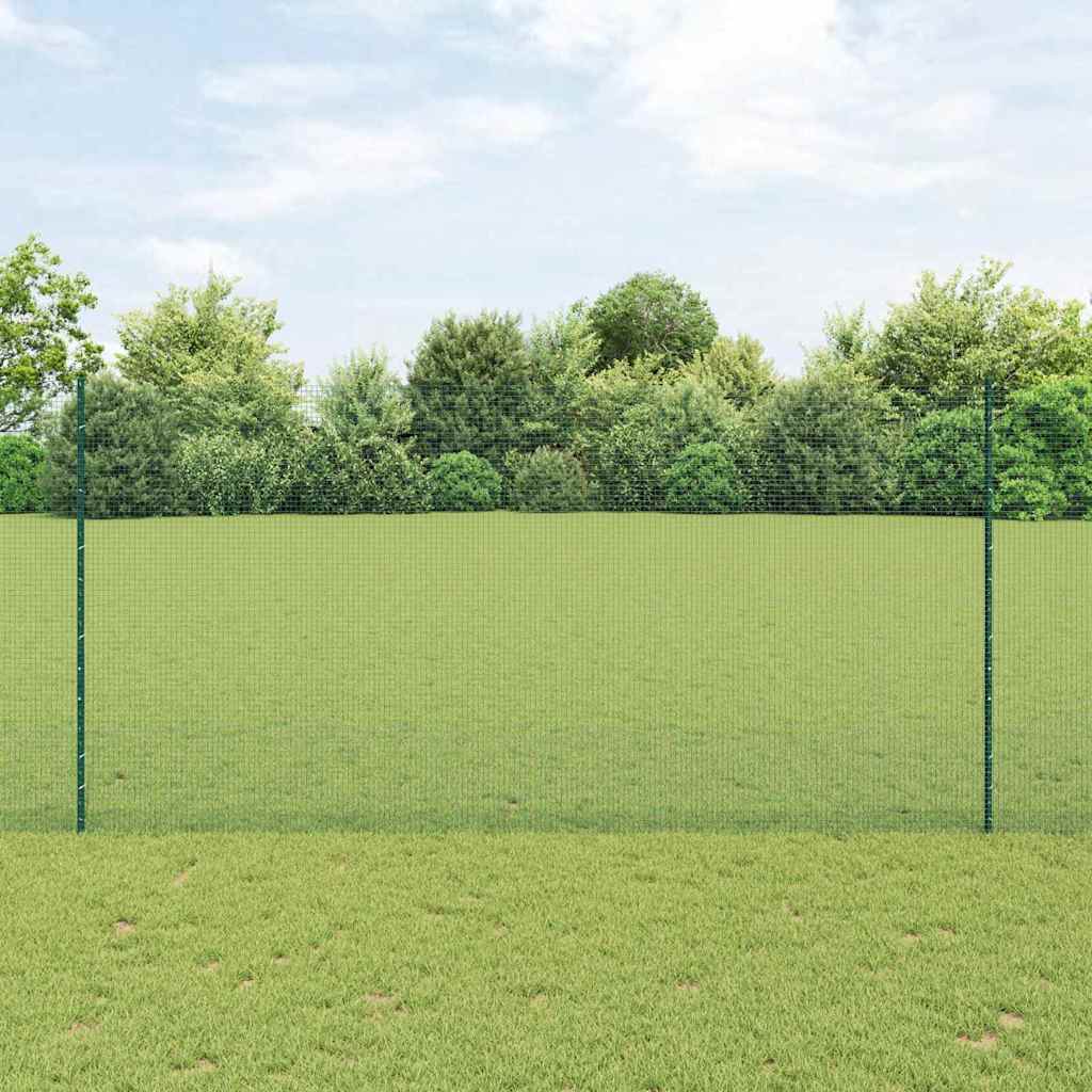 Welded Wire Fence with Posts 10 x 1.4 m PVC-Coated Steel Green 10 x 1.2 m – 25 x 0.6 m 10 x 1.6 m fence (1.6 x 1.6 cm mesh)