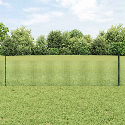 Welded Wire Fence with Posts 10 x 1.4 m PVC-Coated Steel Green 10 x 1.2 m – 25 x 0.6 m 25 x 0.5 m fence (1.9 x 1.9 cm mesh)