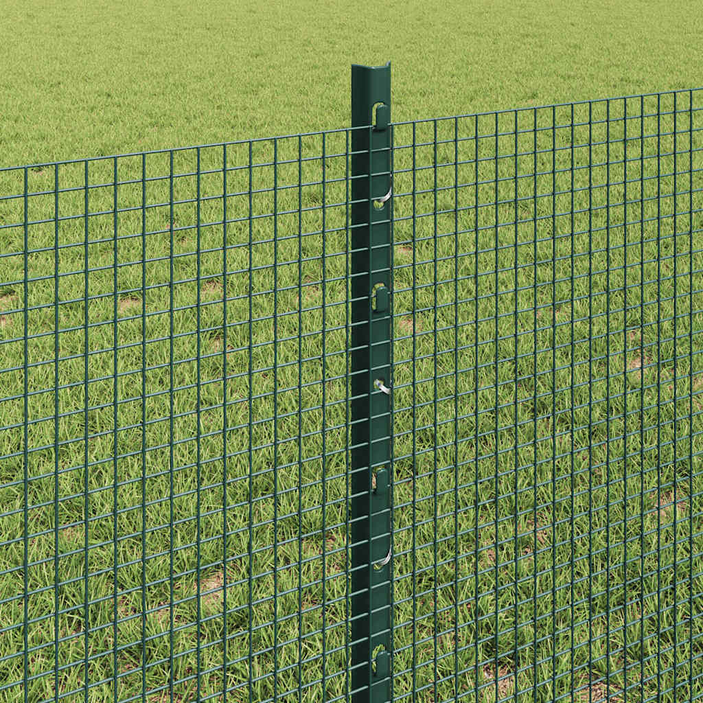 Welded Wire Fence with Posts 10 x 1.4 m PVC-Coated Steel Green 10 x 1.2 m – 25 x 0.6 m 25 x 0.6 m fence (1.2 x 1.2 cm mesh)