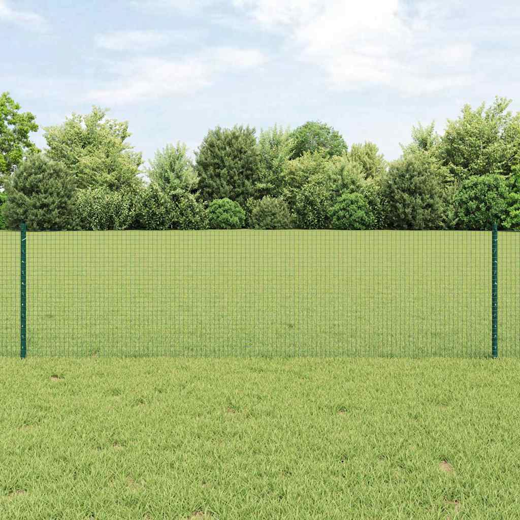 Welded Wire Fence with Posts 10 x 1.4 m PVC-Coated Steel Green 10 x 1.2 m – 25 x 0.6 m 25 x 0.6 m fence (1.9 x 1.9 cm mesh)