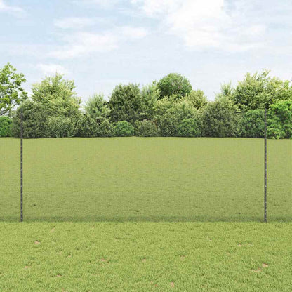 Welded Wire Fence with Posts 10 x 1 m Galvanised Steel Grey 10 x 0.4 m – 10 x 1.4 m 10 x 1.4 m fence (1.2 x 1.2 cm mesh)