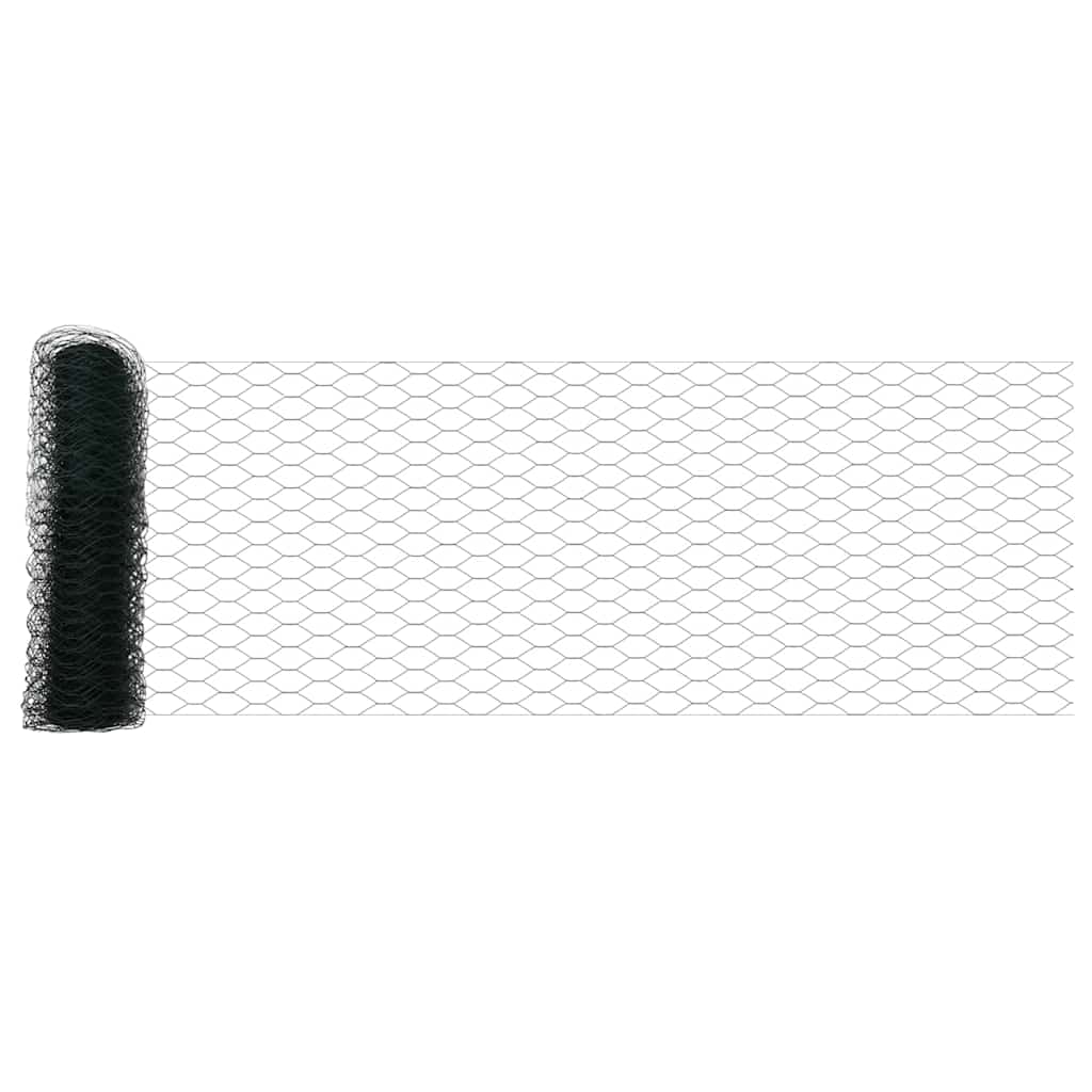 Hexagonal Fence with Post 10 x 0.5 m PVC-Coated Steel Green 10 x 0.4 m – 10 x 1 m 10 x 0.8 m fence (3.6 cm width mesh)