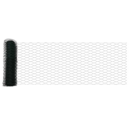 Hexagonal Fence with Post 10 x 0.5 m PVC-Coated Steel Green 10 x 0.4 m – 10 x 1 m 10 x 0.8 m fence (3.6 cm width mesh)