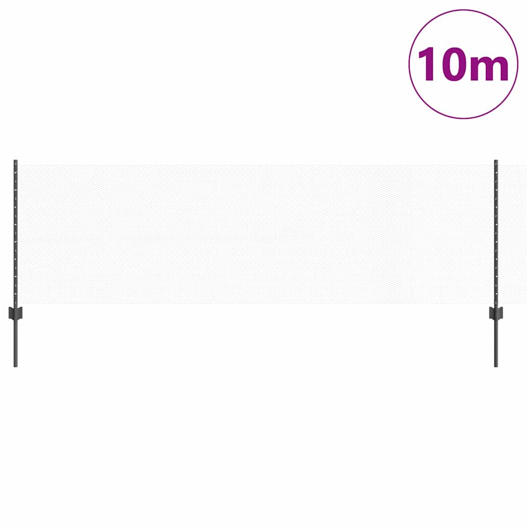 Hexagonal Fence with Post 10 x 1 m PVC-Coated Steel Mesh Grey 10 x 0.4 m – 10 x 1 m 10 x 0.8 m fence (1.3 cm width mesh)