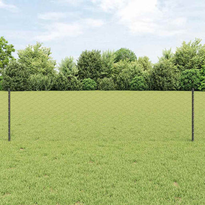 Hexagonal Fence with Post 25 x 0.8 m PVC-Coated Steel Mesh Grey 25 x 0.6 m – 50 x 0.5 m 25 x 0.6 m fence (5 cm width mesh)