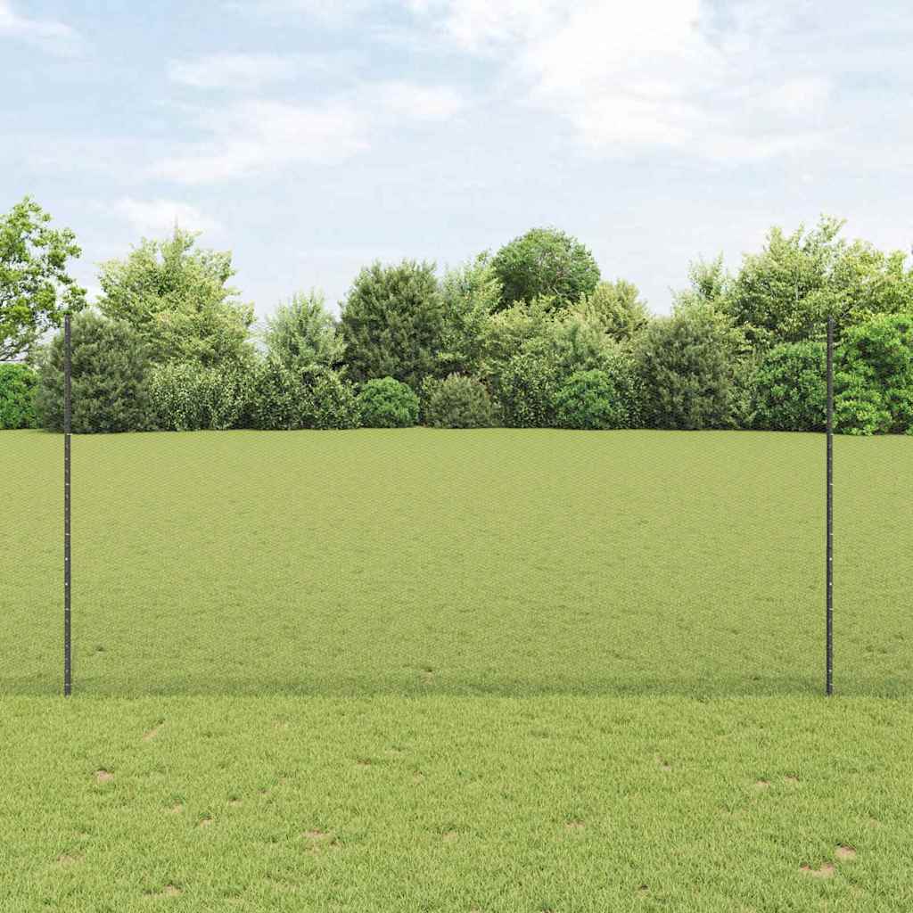 Hexagonal Fence with Post 25 x 0.8 m PVC-Coated Steel Mesh Grey 25 x 0.6 m – 50 x 0.5 m 25 x 1.6 m fence (1.3 cm width mesh)