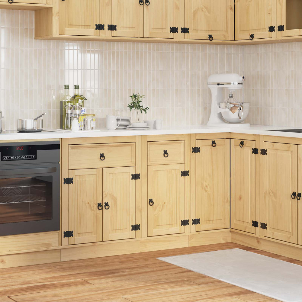 vidaXL Cabinet SKI Honey Brown 80 x 46 x 81 cm Solid Pine Wood