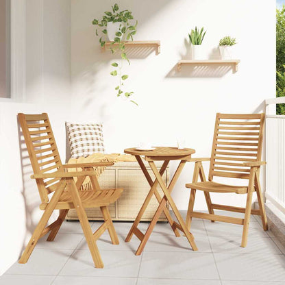 Chair Brown Solid Teak Wood Convertible 2 pieces