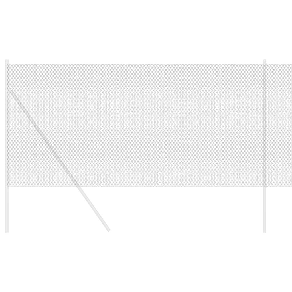 Hexagon Fence 1 x 50 m PVC Grey mesh Size 25 mm 1.4 m