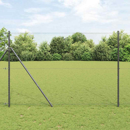 Hexagon Fence 1 x 50 m PVC Grey mesh Size 25 mm 1.5 m