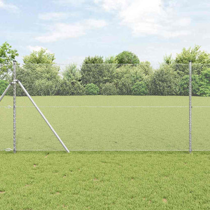Fence Silver Galvanised Steel mesh Size