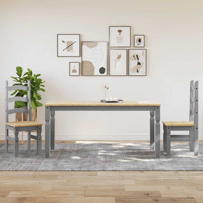 3 Piece Dining Set "PANAMA" Solid Wood Pine 160 cm
