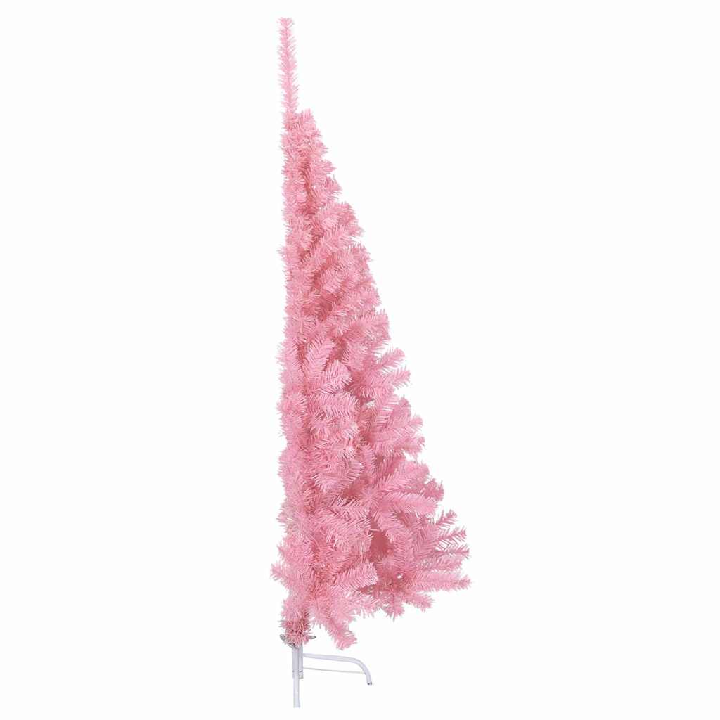 Artificial Pre-lit Christmas Tree PVC 180 cm Pink without baubles
