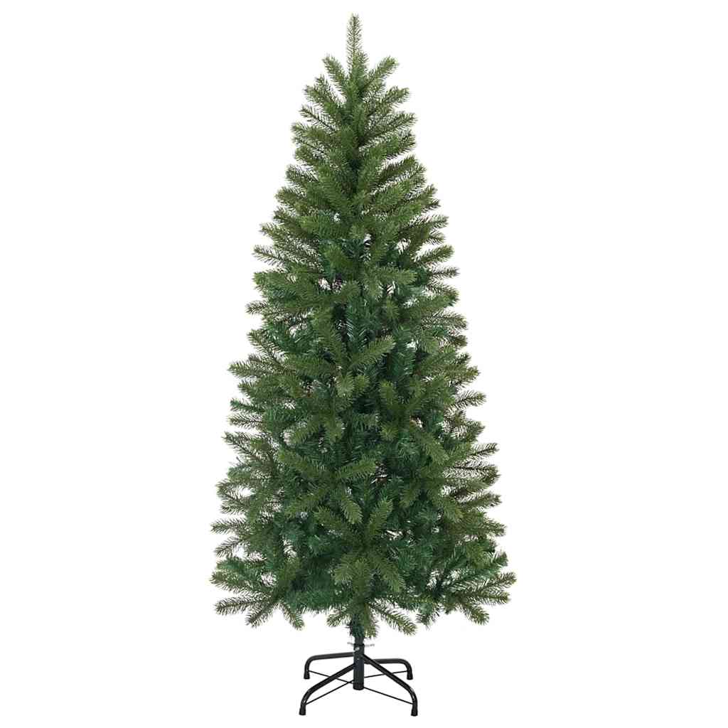 Artificial Christmas Tree Green PE and PVC 120 cm with LEDs &rose gold balls