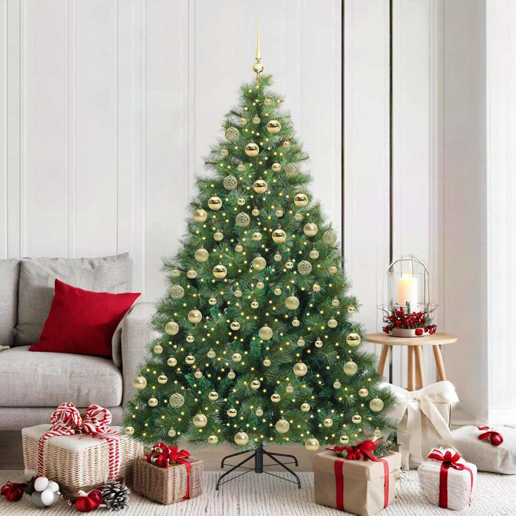 vidaXL Artificial Christmas Tree Green 180 cm PE and PVC 1