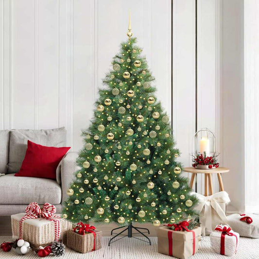 vidaXL Artificial Christmas Tree Green 180 cm PE and PVC 1