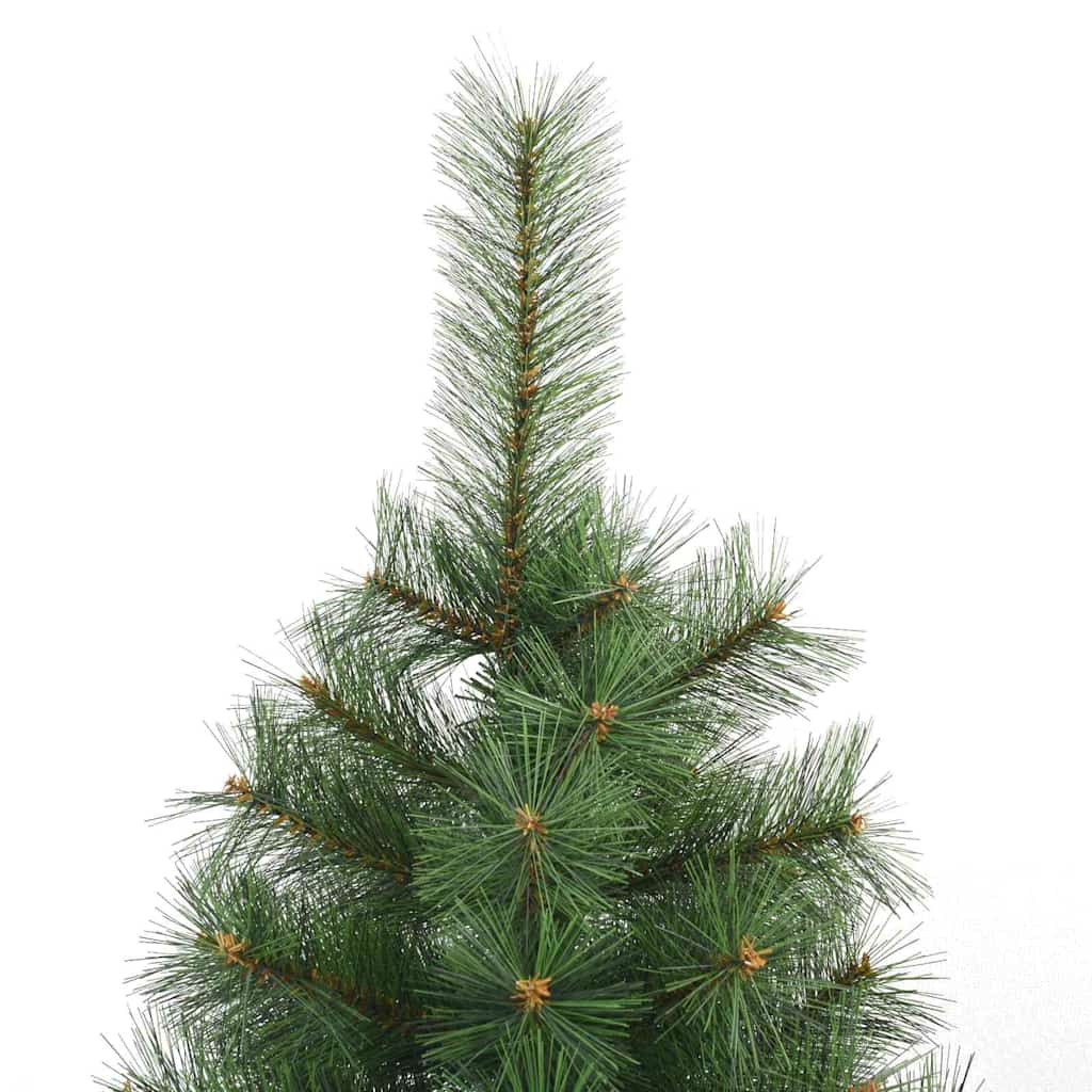Artificial Christmas Tree with 300 LEDs PE and PVC Green 210 cm with LEDs