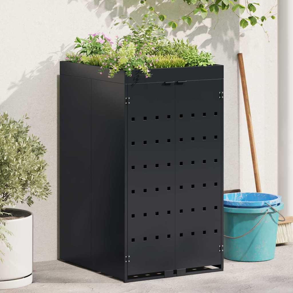 vidaXL Wheelie Bin Storage with Planter Roof for Single 240L Bin Planter Top