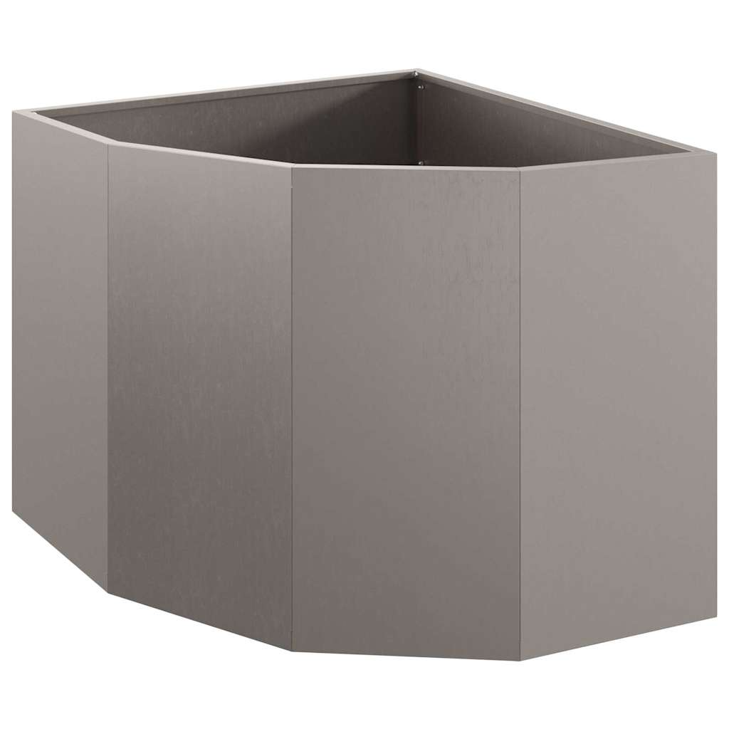 Corner Planter 60 x 60 x 50 cm Steel Weathering steel