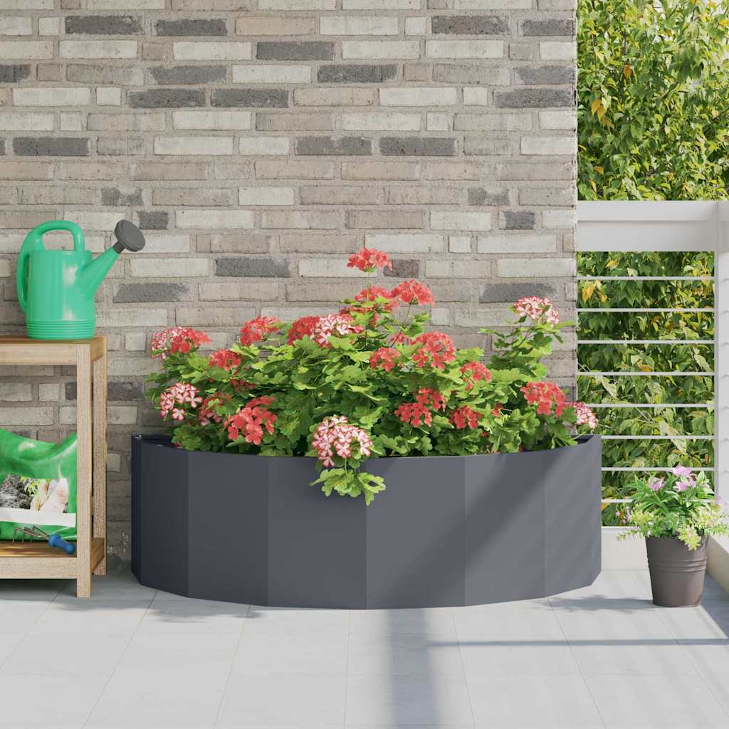 Planter 120 x 60 x 35 cm Steel Anthracite