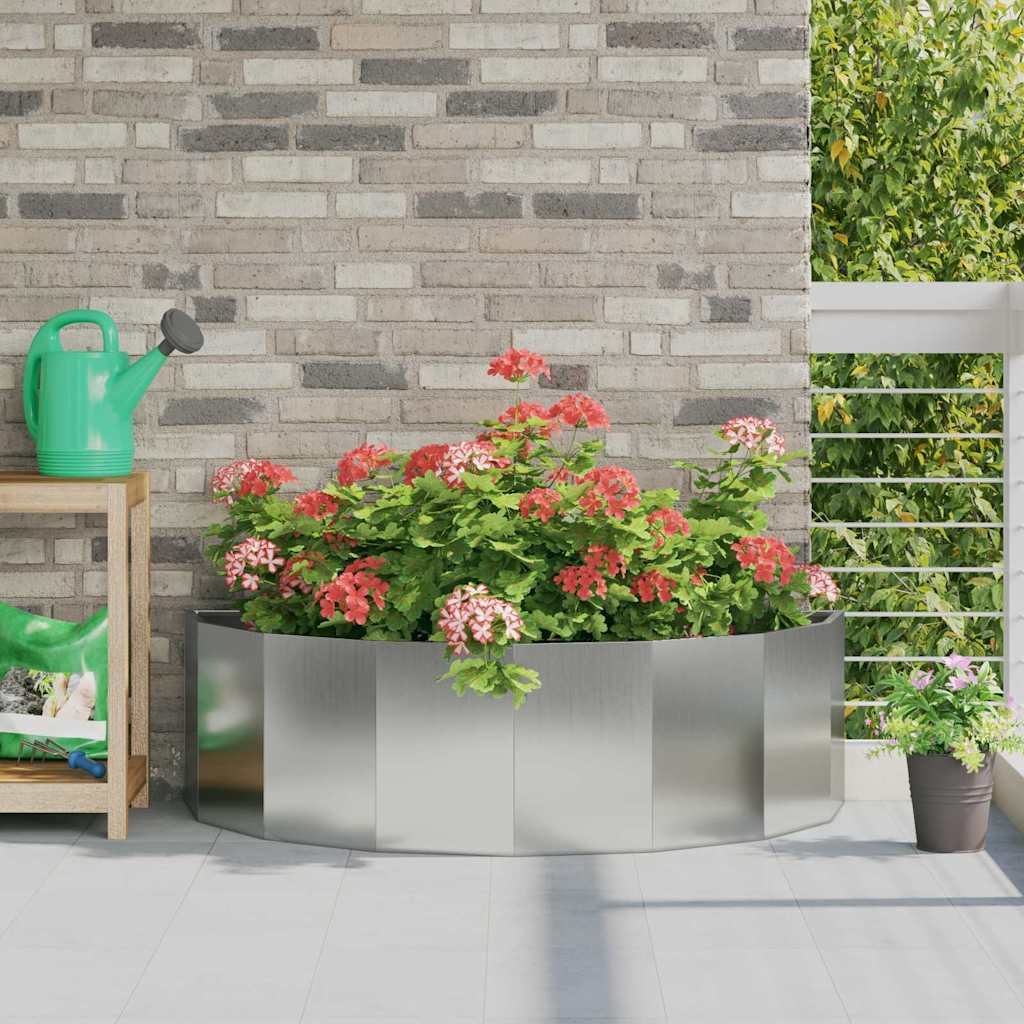 Planter 120 x 60 x 35 cm Steel Galvanised steel
