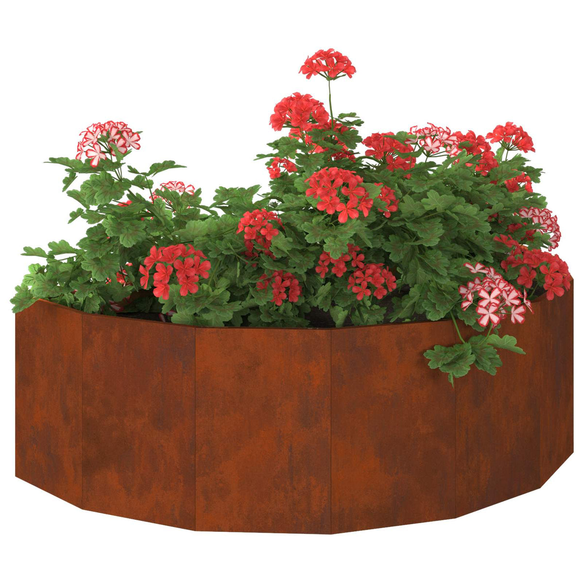 Planter 120 x 60 x 35 cm Steel Weathering steel