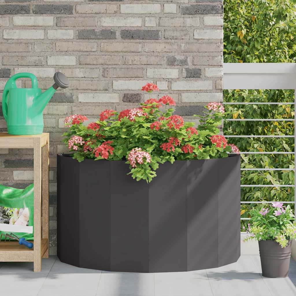 Planter 90 x 45 x 50 cm Steel Black