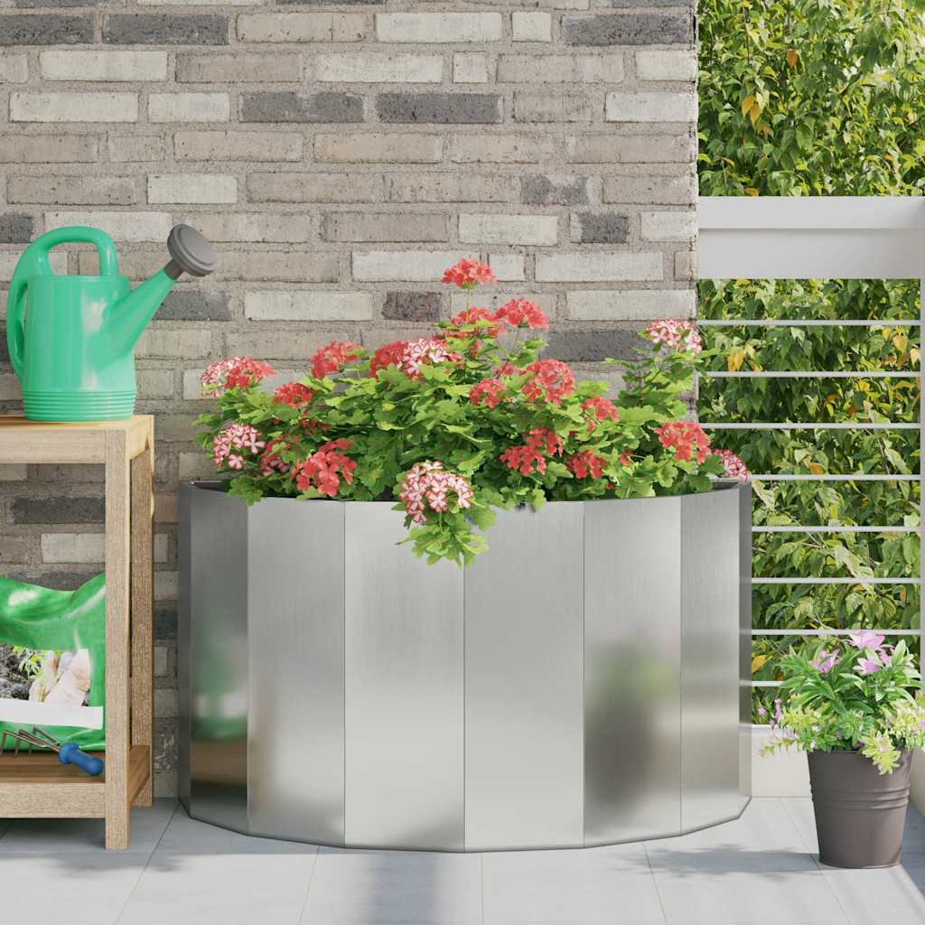 Planter 90 x 45 x 50 cm Steel Galvanised steel