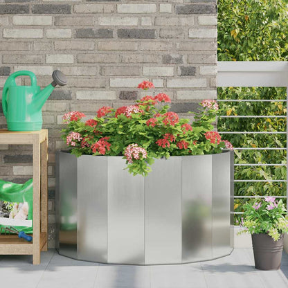 Planter 90 x 45 x 50 cm Steel Galvanised steel