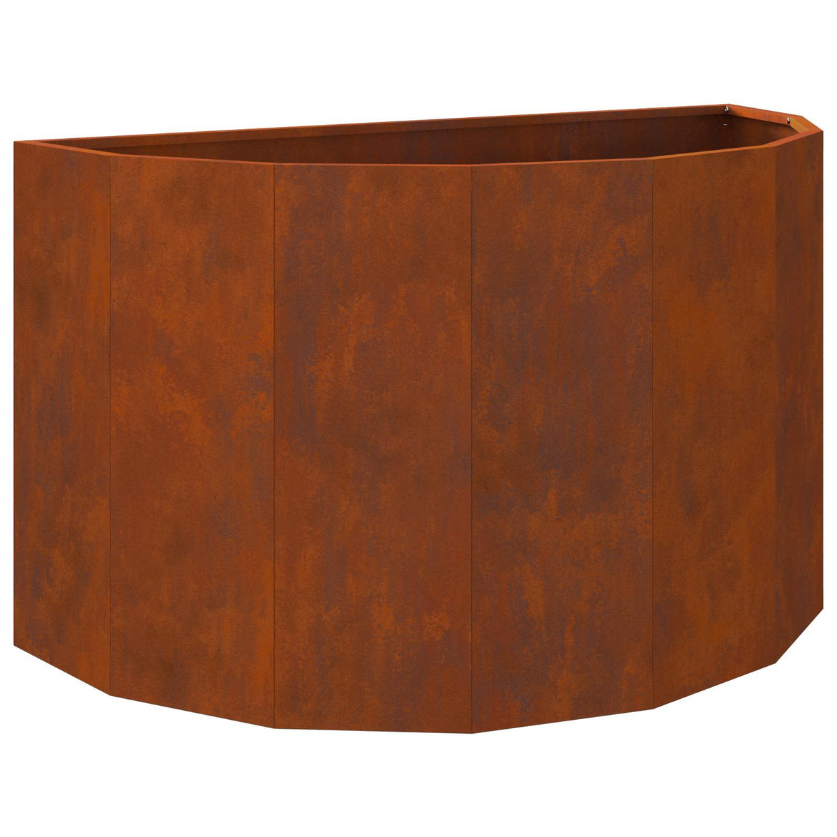Planter 90 x 45 x 50 cm Steel Weathering steel