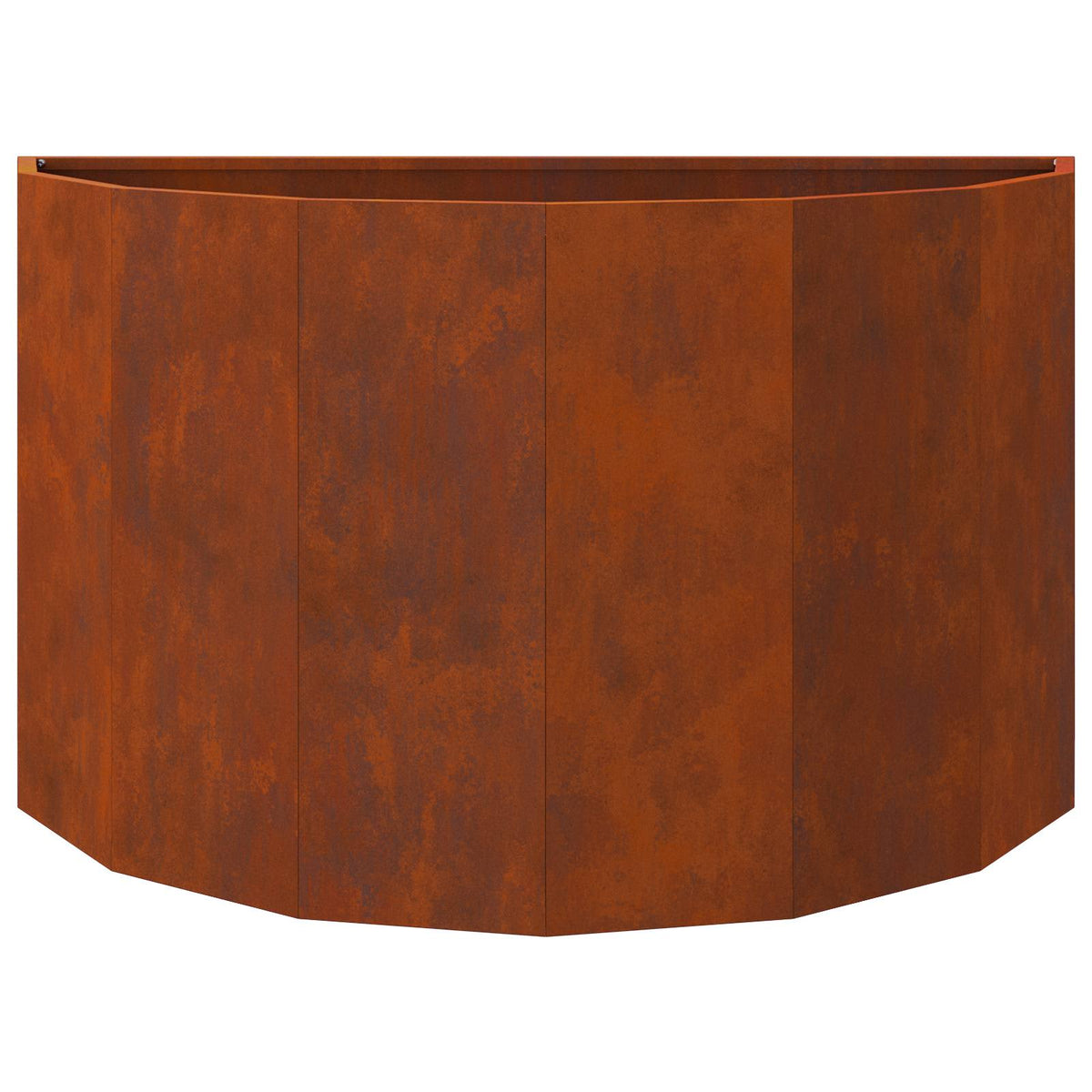 Planter 90 x 45 x 50 cm Steel Weathering steel