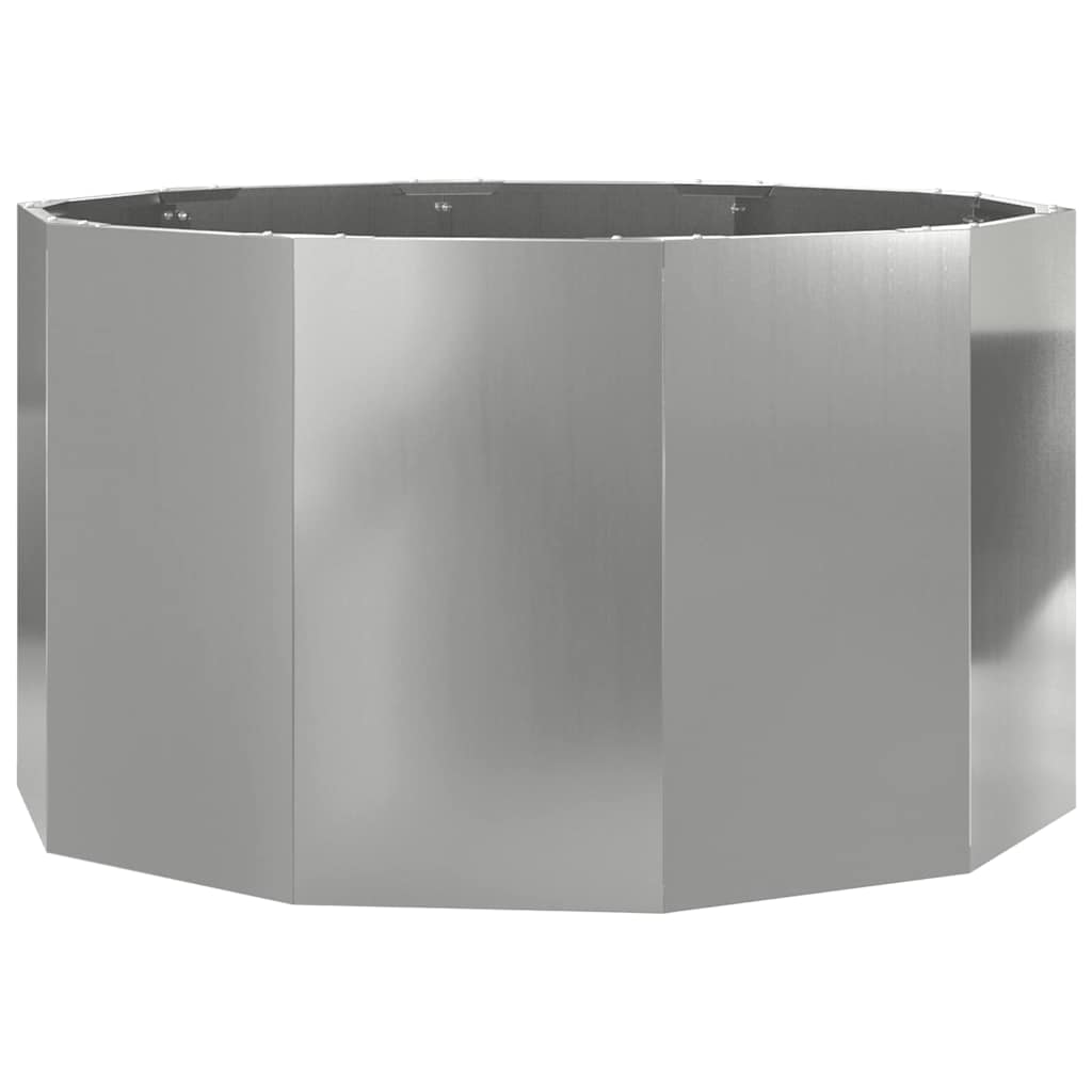 Planter 90 x 90 x 50 cm Steel Galvanised steel