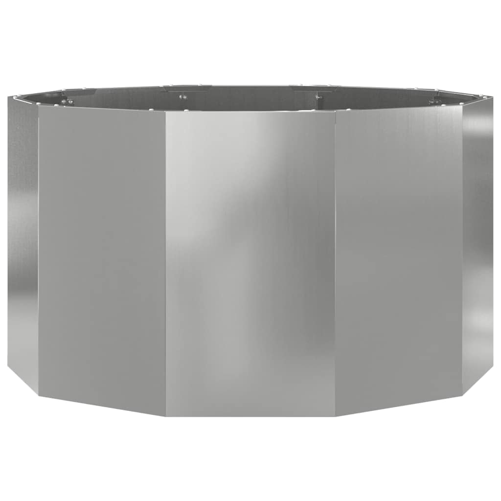 Planter 90 x 90 x 50 cm Steel Galvanised steel