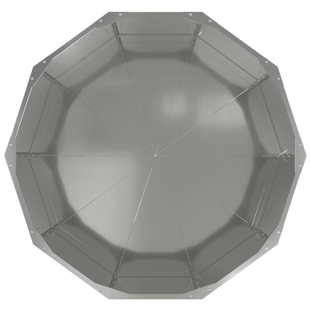 Planter 90 x 90 x 50 cm Steel Galvanised steel
