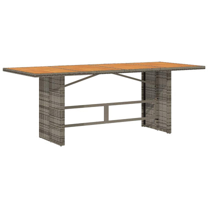 vidaXL Garden Dining Set 9 pcs Grey and Brown Poly Rattan 5