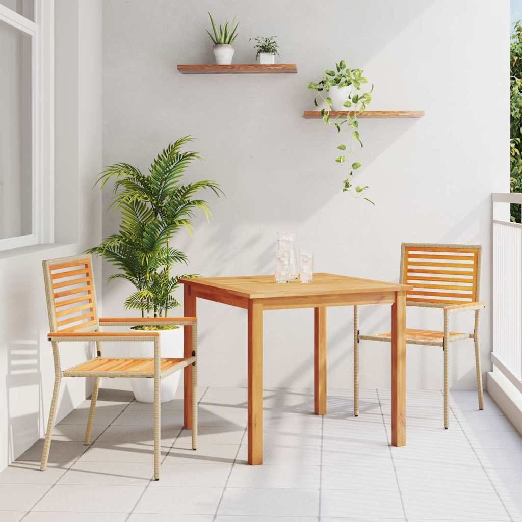 vidaXL Garden Dining Set 5 pcs Solid Acacia Wood